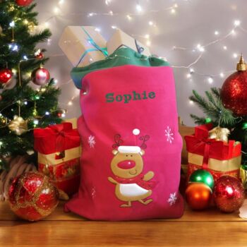 Personalised Santa Christmas Sack, 6 of 6