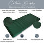 Bottle Green Water Resistant Garden Bench Seat Pad, thumbnail 2 of 3