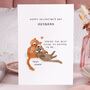 Cute Cat Valentine Card For Husband, thumbnail 3 of 5