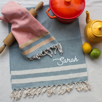 Personalised Tea Towel, Kitchen Towel, Christmas Gift For Nanny, 6 of 11