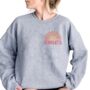 'Chasing Sunsets' Pink Sweatshirt – Relaxed Summer Style, thumbnail 6 of 6