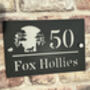 Personalised Fox In Forest Design House Acrylic Number Sign, thumbnail 2 of 6