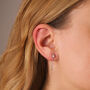 Pearl Star Chain Drop Earrings, thumbnail 3 of 4
