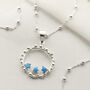 Sterling Silver Opalite Splash Necklace, thumbnail 1 of 7