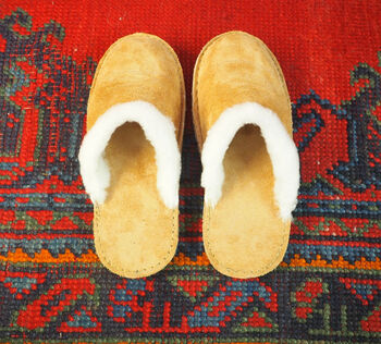 Personalised Handmade Sheepskin Slippers, 6 of 12