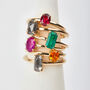 0.88ct Green Emerald Gold Ring, thumbnail 5 of 8