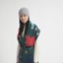 Miss Pompom Botanical Green Wool Scarf, thumbnail 6 of 7
