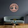 Circular Plywood Tree Of Life Wall Art Handmade In The UK, thumbnail 4 of 9