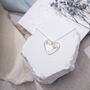 Baby Breath Heart Silver Or Gold Plated Necklace, thumbnail 3 of 3