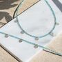Aegean Amazonite Silver Anklet, thumbnail 5 of 9