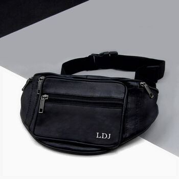 Personalised Special Date Leather Rfid Travel Bum Bag, 2 of 4