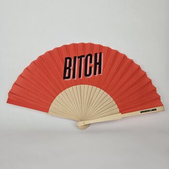 Handheld Bitch Folding Fan, 2 of 3