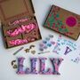 Personalised Paint Your Own Unicorn Wooden Name, thumbnail 1 of 7
