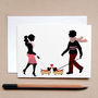 Tree Of Love And Hot Dogs Engagement/ Wedding Cards, thumbnail 2 of 3