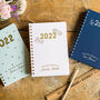 Personalised 2023 Silver Foil Diary With Wreath Design, thumbnail 4 of 12