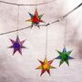 Glass Star Hanging Candle Holders, thumbnail 1 of 2