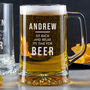 Personalised Engraved Tankard Fathers Day Gift For Grandad, thumbnail 1 of 6