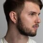 Micro Diamond Huggie Silver Hoop Earring For Men, thumbnail 6 of 7