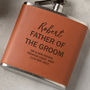 Personalised Father Of The Groom Hip Flask Gift Set, thumbnail 6 of 7