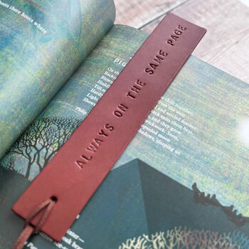 Custom Italian Leather Bookmark, 9 of 12