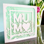 Peonies Papercut Mother's Day Card, thumbnail 2 of 4