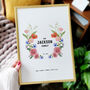 Personalised Floral Family Tree Print, thumbnail 9 of 9