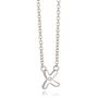 Sterling First Diamond Kiss Necklace, thumbnail 3 of 7