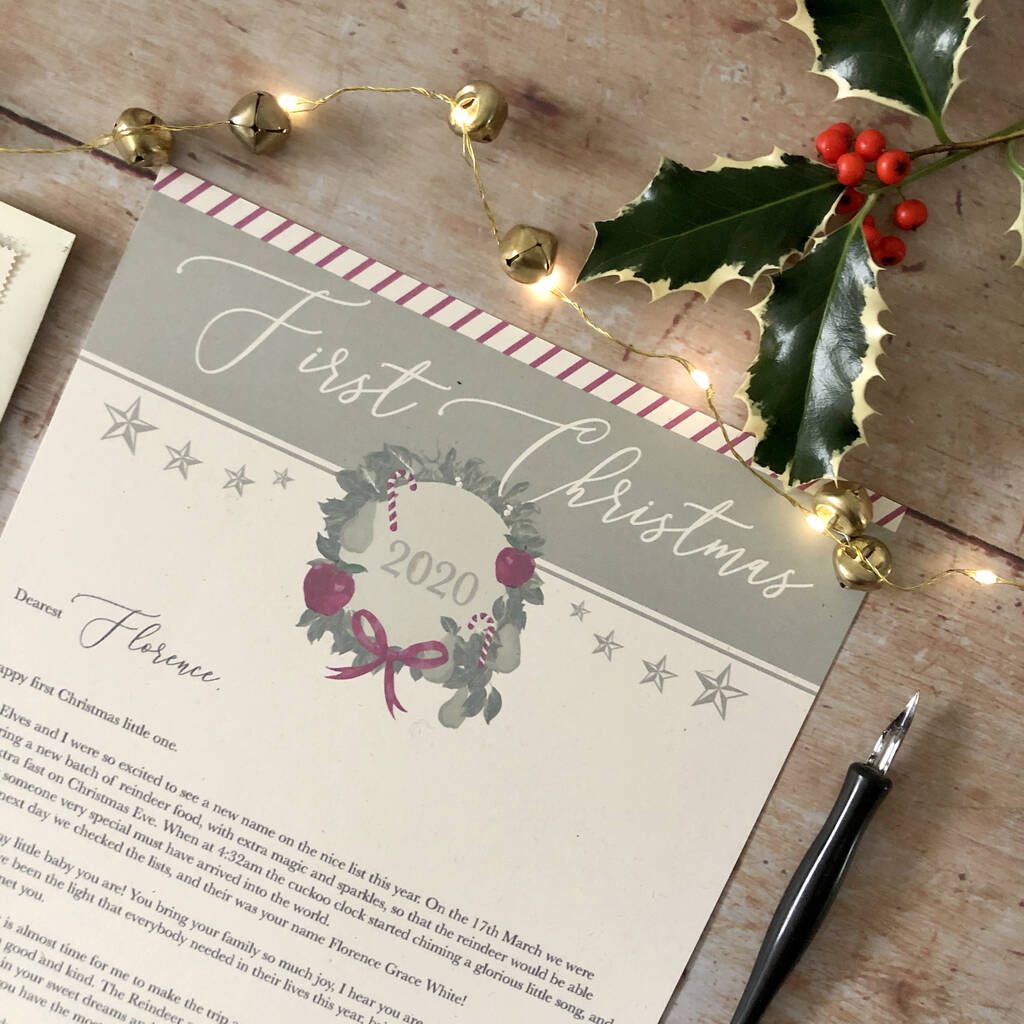 Baby's First Christmas: Letter From Santa Claus By Love Paper Wishes ...