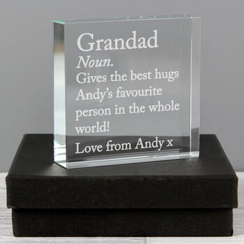 Gifts For Mum And Dad Personalised Crystal Ornament, 8 of 9
