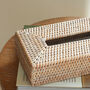 Marbury Shallow Rectangle Rattan Tissue Box Cover, thumbnail 3 of 3