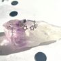 Sterling Silver And Cz Zodiac Earrings – Taurus, thumbnail 2 of 6
