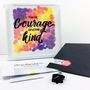 'Have Courage And Be Kind' Modern Cross Stitch Kit, thumbnail 2 of 4