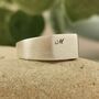 Personalised Initials Men's Silver Signet Ring, thumbnail 9 of 12