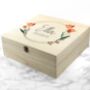 Personalised Floral Wedding Keepsake Box, thumbnail 11 of 12