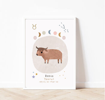 Astrology Wall Art For Taurus, 2 of 5