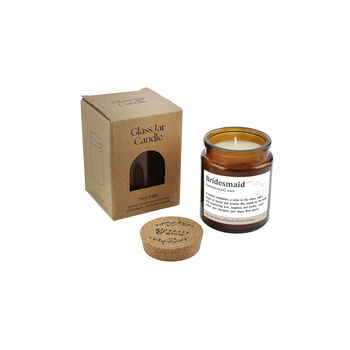 Brown Jar Candle • 'Bridesmaid Definition” • Scented Jar Candle • Special Gift • Humor Candle • Gift For Her • Hen Party Gift, 2 of 3