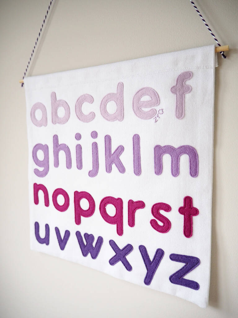 Personalised Alphabet Wall Hanging By Brown Betty Blue