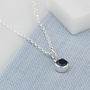 Sapphire Necklace, September Birthstone, thumbnail 5 of 12