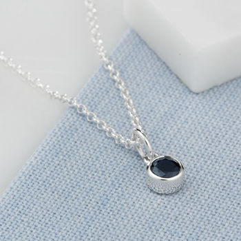Sapphire Necklace, September Birthstone, 5 of 12
