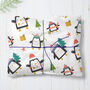 Christmas Penguins Wrapping Paper Roll Or Folded, thumbnail 2 of 3