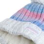 Winter Pastels Reflective Super Bobble Hat, thumbnail 8 of 9