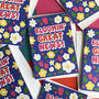 Blooming Great News Funny Flower Congratulations Card, thumbnail 5 of 5