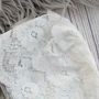 Sheer Lace Christening Bonnet Holly, thumbnail 9 of 10