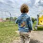 Personalised Baby/Toddler Denim Jacket With Tiger, thumbnail 3 of 11
