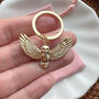Gold Owl Keyring – Wisdom And Intuition Spiritual Charm, thumbnail 1 of 5