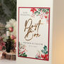 Personalised Christmas Holly Wedding Guest Book, thumbnail 4 of 6