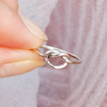 Silver Infinity Knot Ring, 5 of 9