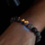 Genuine Natural Yooperlite Gem Stone Bead Bracelet, thumbnail 2 of 11