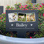 Personalised Large Pet Photo Memorial Slate Plant Marker, thumbnail 4 of 7