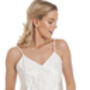 English Made Ivory Bridal Satin Lace Camisole Set With French Knickers Ladies Size 8 To 28 UK, thumbnail 8 of 9